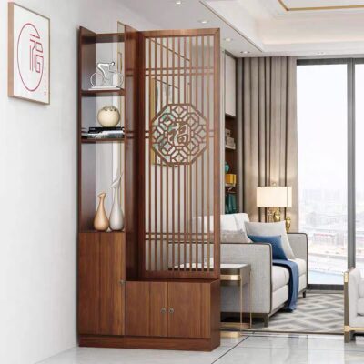 Bình Phong ,Vách Ngăn Trang Trí Kèm Hộc Để Đồ KIKO VN 1282