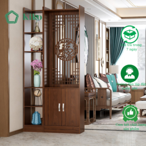 Bình Phong ,Vách Ngăn Trang Trí Kèm Hộc Để Đồ KIKO VN 1288