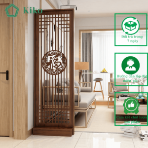 Bình Phong ,Vách Ngăn Chữ Phúc Trang Trí Ngăn Phòng KIKO VN 1088