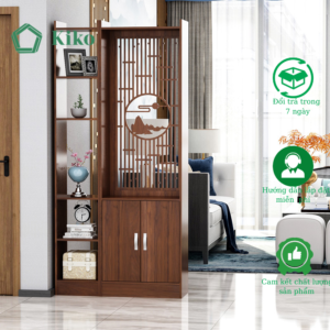 Bình Phong ,Vách Ngăn Trang Trí Kèm Hộc Để Đồ KIKO VN 1268