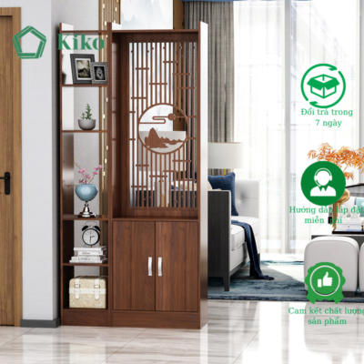 Bình Phong ,Vách Ngăn Trang Trí Kèm Hộc Để Đồ KIKO VN 1268