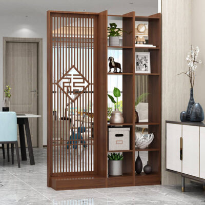 Bình Phong ,Vách Ngăn Trang Trí Kèm Hộc Để Đồ KIKO VN 1023