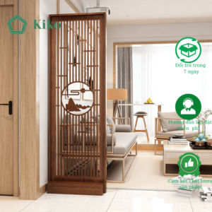Bình Phong ,Vách Ngăn Hình Núi Trang Trí Ngăn Phòng KIKO VN 1092