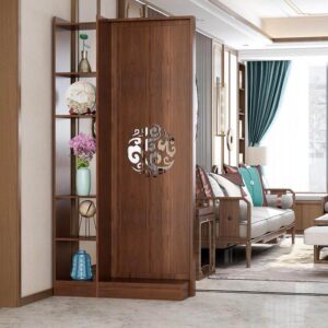 Bình Phong ,Vách Ngăn Trang Trí Kèm Hộc Để Đồ KIKO VN 1026
