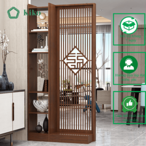 Bình Phong ,Vách Ngăn Trang Trí Kèm Hộc Để Đồ KIKO VN 1023
