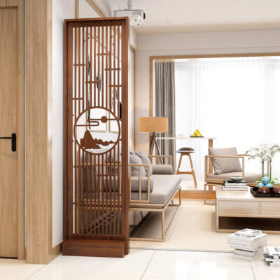 Bình Phong ,Vách Ngăn Hình Núi Trang Trí Ngăn Phòng KIKO VN 1092