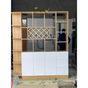 Tủ Rượu Gỗ Đặt Sàn Trang Trí KIKO TR 042