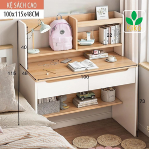 Bàn Học Sinh Làm Việc Kết Hợp Kệ Sách BH 105