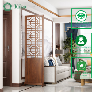 Bình phong Vách Ngăn Cách Phòng Phong Thủy KIKO BP 001