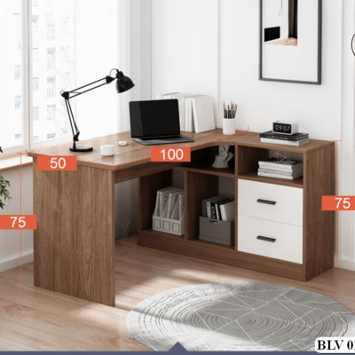 Bàn Học Sinh , Bàn Làm Việc Kèm Tủ Ngăn Kéo BH 115