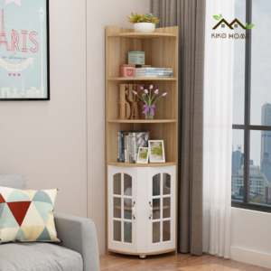 Kệ Sách – Tủ Sách Để Góc Cánh Kính KIKO TG 1006