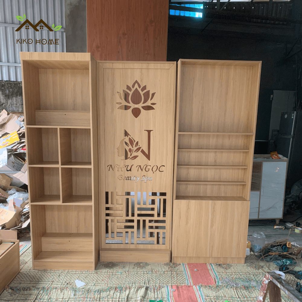 Vách Ngăn Kết Hợp Tủ Kệ Trưng Bày Sản Phẩm KiKo VN 1202