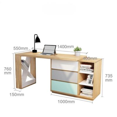 Bàn Học Sinh , Bàn Làm Việc Kèm Tủ Ngăn Kéo BH 117