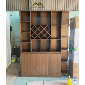 Tủ Rượu Gỗ Đặt Sàn Trang Trí KIKO TR 017