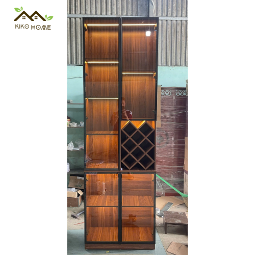 Tủ Rượu Cánh Kính, Tủ Rượu Gỗ Đặt Sàn KIKO TR 34