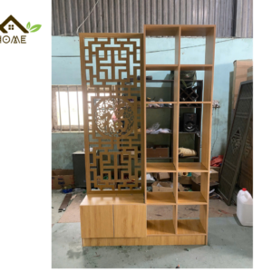 Kệ Vách Ngăn Trang Trí Kèm Hộc Để Đồ VN 36
